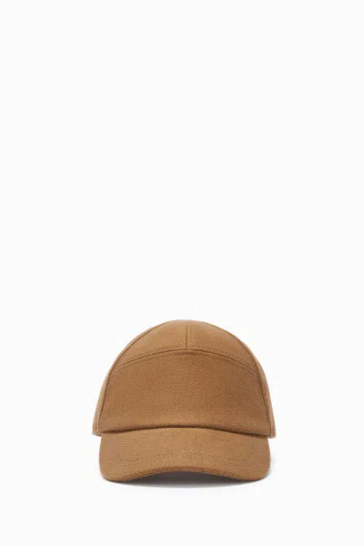 1989 Studio Panelled Curved Brim Cap In Brown