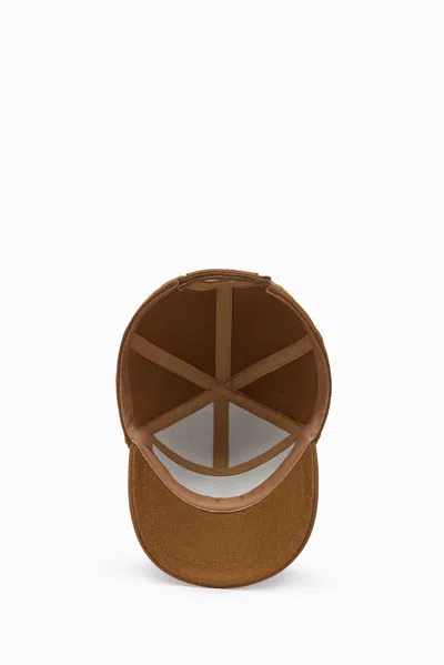1989 Studio Panelled Curved Brim Cap In Brown