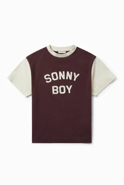 1989 Studio Purple Cotton Sonny Boy T-shirt In Animal Print