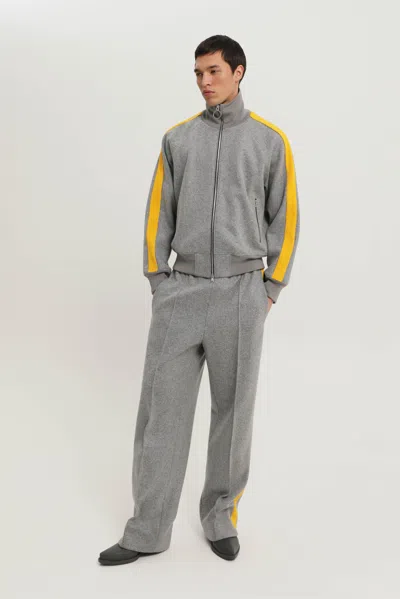 1989 Studio Side Stripe High Collar Ribbed Cuffs In Gray