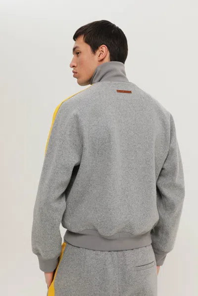 1989 Studio Side Stripe High Collar Ribbed Cuffs In Gray