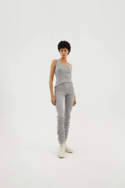 1989 Studio Stretch Fabric Waffle Leggings In Gray