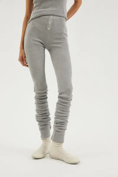 1989 Studio Stretch Fabric Waffle Leggings In Gray