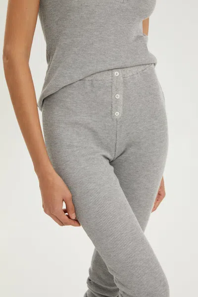 1989 Studio Stretch Fabric Waffle Leggings In Gray