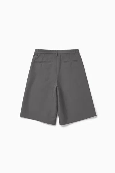 1989 Studio Cotton And Silk Shorts With Belt Loops In Gray