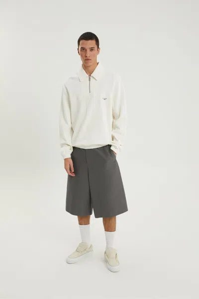 1989 Studio Cotton And Silk Shorts With Belt Loops In Gray