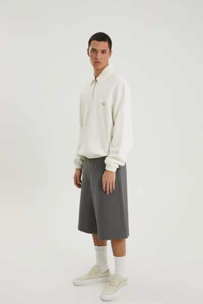 1989 Studio Cotton And Silk Shorts With Belt Loops In Gray