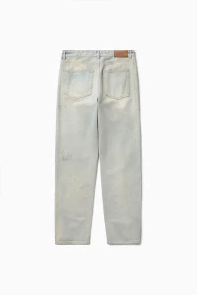 1989 Studio Faded Wash Denim Pants With Five Pockets In Gray