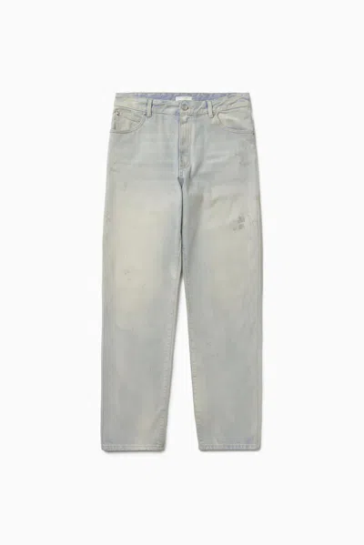 1989 Studio Faded Wash Denim Pants With Five Pockets In Gray