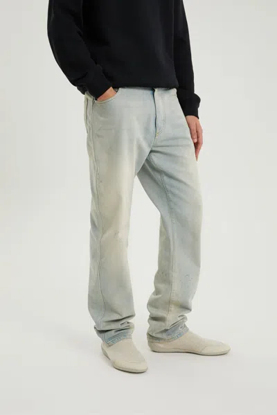 1989 Studio Faded Wash Denim Pants With Five Pockets In Gray