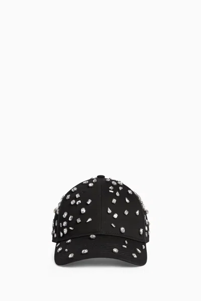 1989 Studio Crystal Embellished Curved Brim Baseball Cap In Black