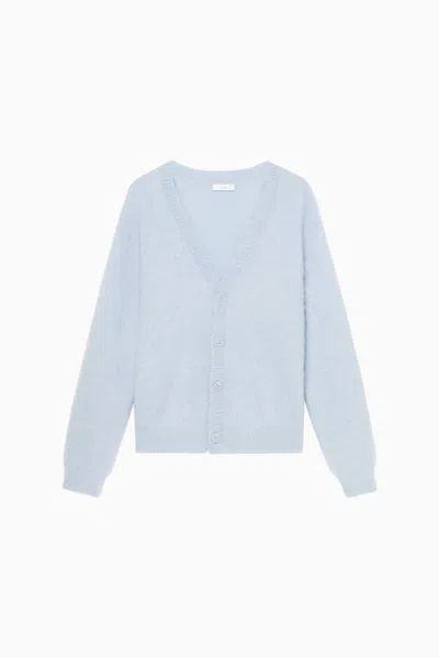 1989 Studio Pastel Light Blue Mohair Blend Cardigan