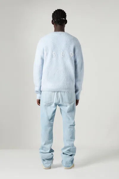 1989 Studio Pastel Light Blue Mohair Blend Cardigan