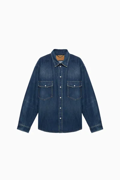 1989 Studio Camicia Ss2427 Wash2 In Blue