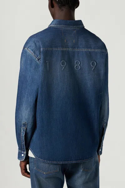 1989 Studio Camicia Ss2427 Wash2 In Blue
