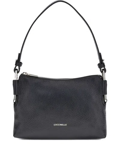 Coccinelle Rebekka Zip-fastening Top-handle Shoulder Bag In Black