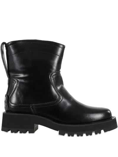 Ganni Studs Low Boot In Black