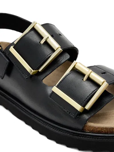 Allsaints Isla Buckle-detail Sandals In Black