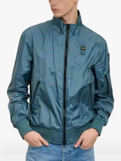 Blauer Bomber Jacket In Blue