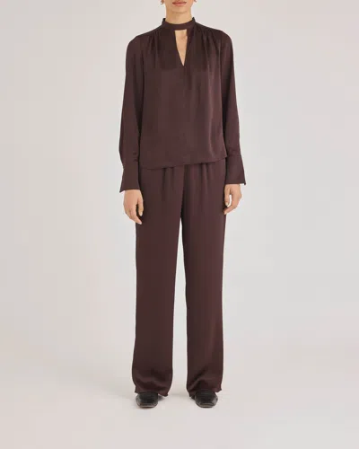 Rebecca Taylor Gianna Pant In Brown