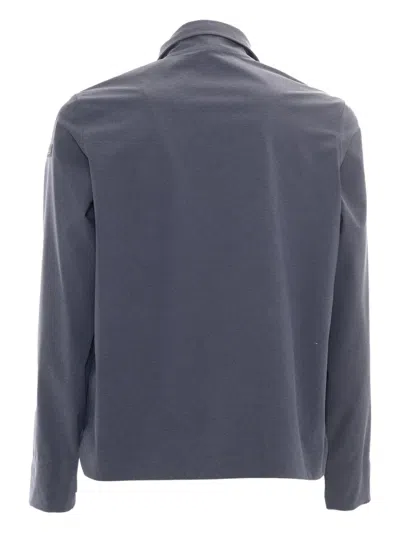 Rrd Terzilight Overshirt With Classic Collar In Blue