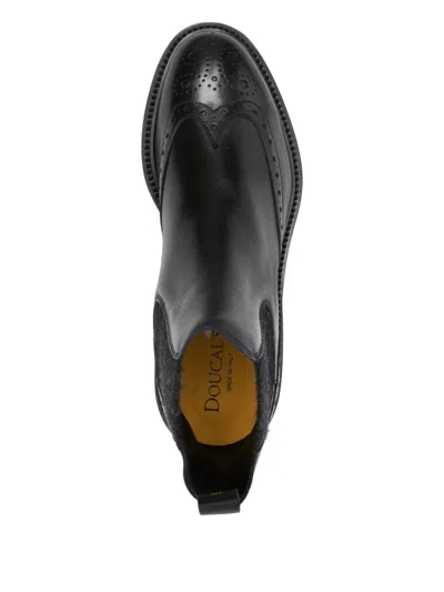 松紧拼接布洛克靴