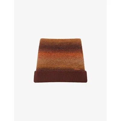 We11 Done Womens Gradient Bouclé Knitted Mini Skirt Brown In Brown