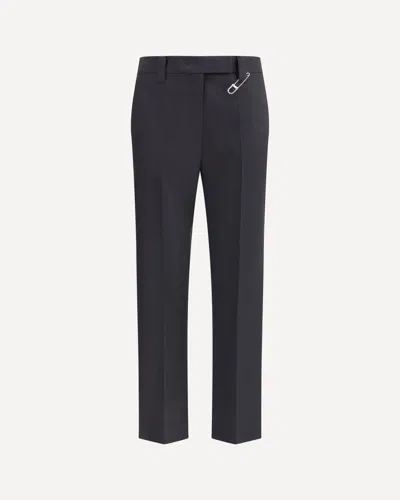 Prada Virgin Wool Pants In Black