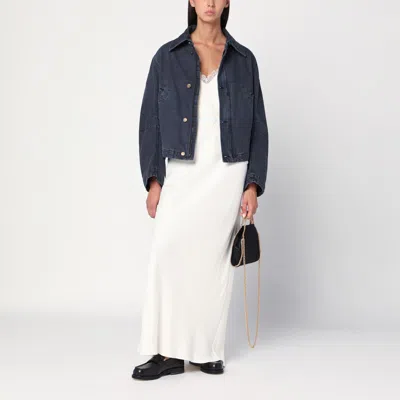 6397 Giubbotto Buttoned Denim Jacket In Blue