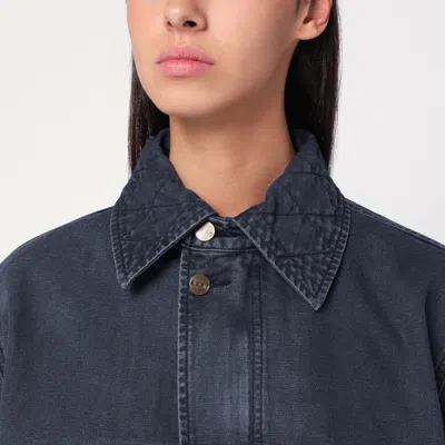 6397 Giubbotto Buttoned Denim Jacket In Blue