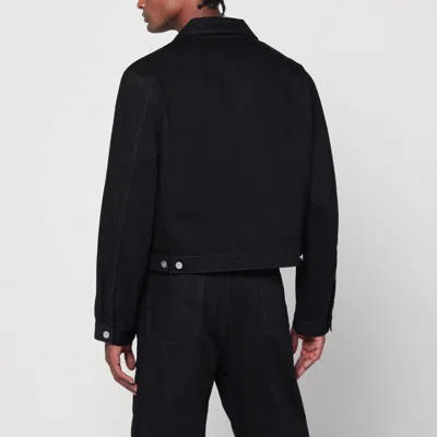 Lemaire Button-fastening Flap-pocket Jacket In Black