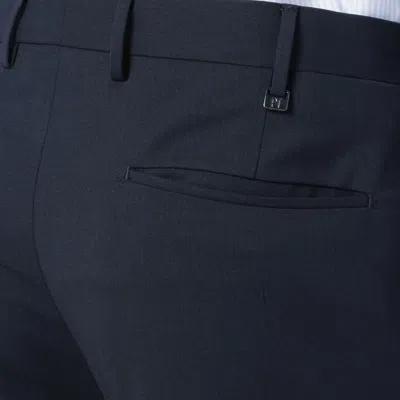 Pt Torino Dieci Navy Blue Trousers In Blue