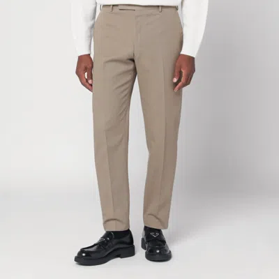 Pt Torino Trousers With Front And Back Pockets In Neutral