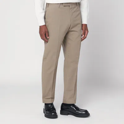 Pt Torino Trousers With Front And Back Pockets In Neutral