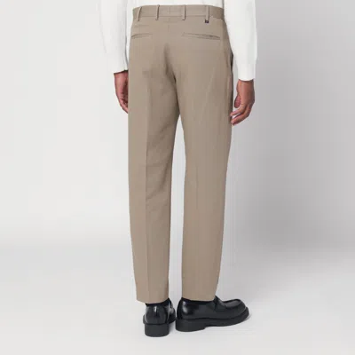 Pt Torino Trousers With Front And Back Pockets In Neutral