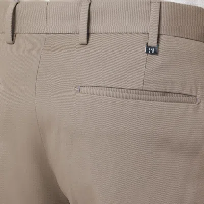 Pt Torino Trousers With Front And Back Pockets In Neutral