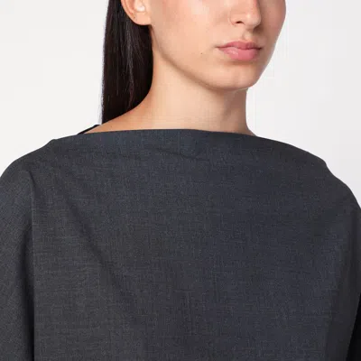 P.a.r.o.s.h . Anthracite Wool Blouse-shirt In Gray