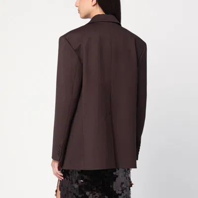 P.a.r.o.s.h Parosh  Single-breasted Brown Wool Jacket In Brown