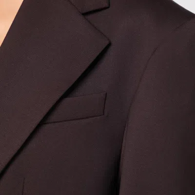 P.a.r.o.s.h Parosh  Single-breasted Brown Wool Jacket In Brown