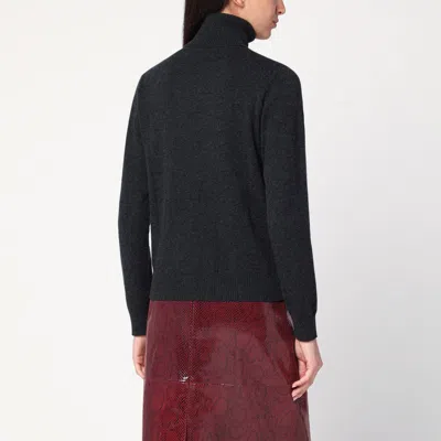 P.a.r.o.s.h . Grey Turtleneck Sweater In Cashmere In Gray