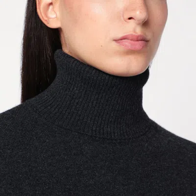 P.a.r.o.s.h . Grey Turtleneck Sweater In Cashmere In Gray