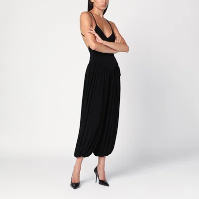 Norma Kamali Kenny Halterneck Jumpsuit In Black