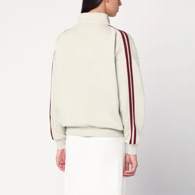 6397 Fleece Zip-up Track Jacket In Gray