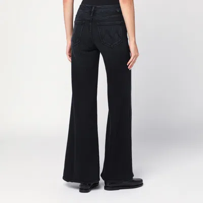 Mother The Roller Sneak Flared Jeans In Black