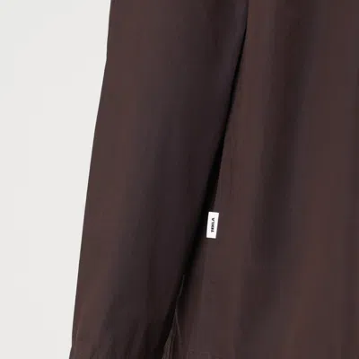 Tekla Brown Pyjama Shirt In Blue