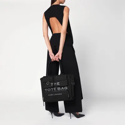 Marc Jacobs Large Canvas Tote Bag With D-ring Detail In Black
