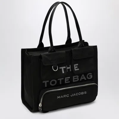 Marc Jacobs Large Canvas Tote Bag With D-ring Detail In Black