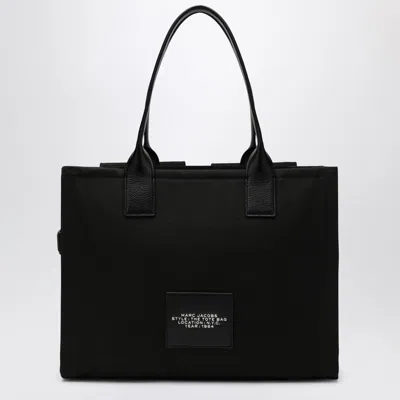 Marc Jacobs Large Canvas Tote Bag With D-ring Detail In Black