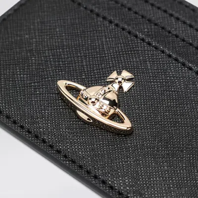 Vivienne Westwood Compact Purses And Cardholders Collection In Black