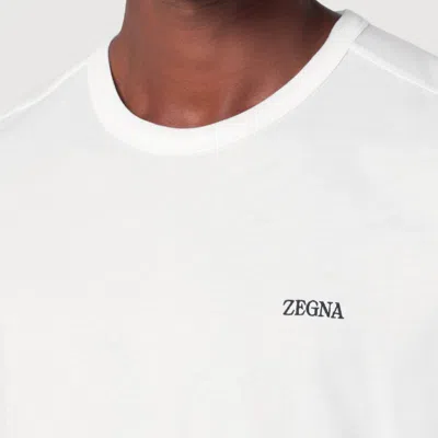 Zegna Versatile Crew Neck T-shirt In White